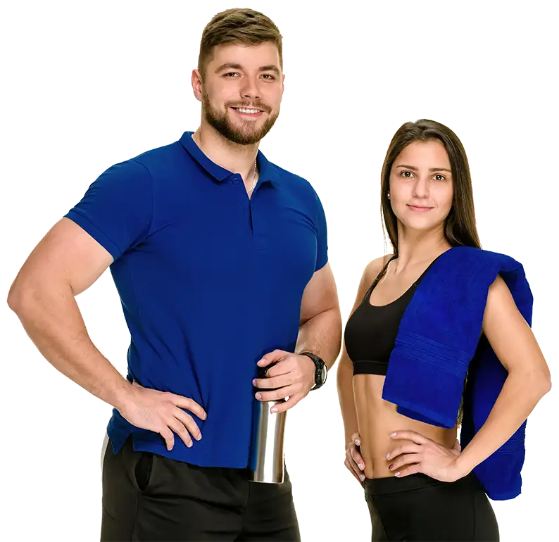 Two young, healthy gym-goers/trainers - Collinsville, IL