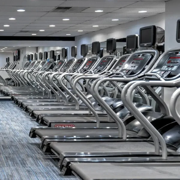 Leisure World Health Club Bethalto Illinois location - Cardio equipment, treadmills